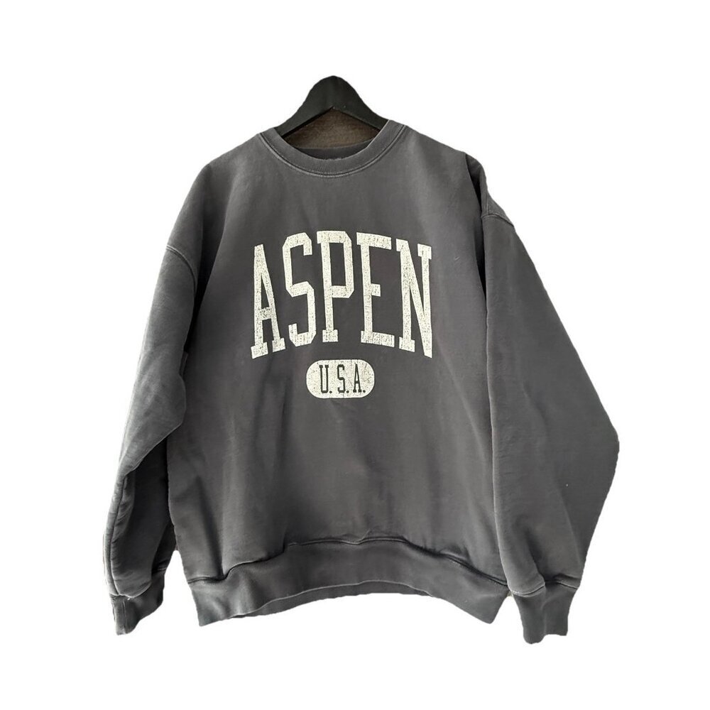Brandy Melville John Galt Blue Aspen Sweatshirt OS - Picture 3 of 10